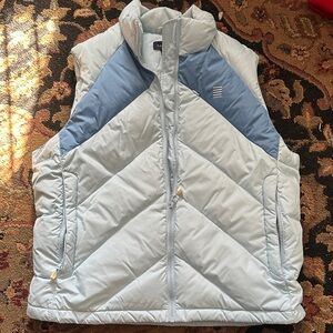 Lands' End Light Blue down Quilted Vest